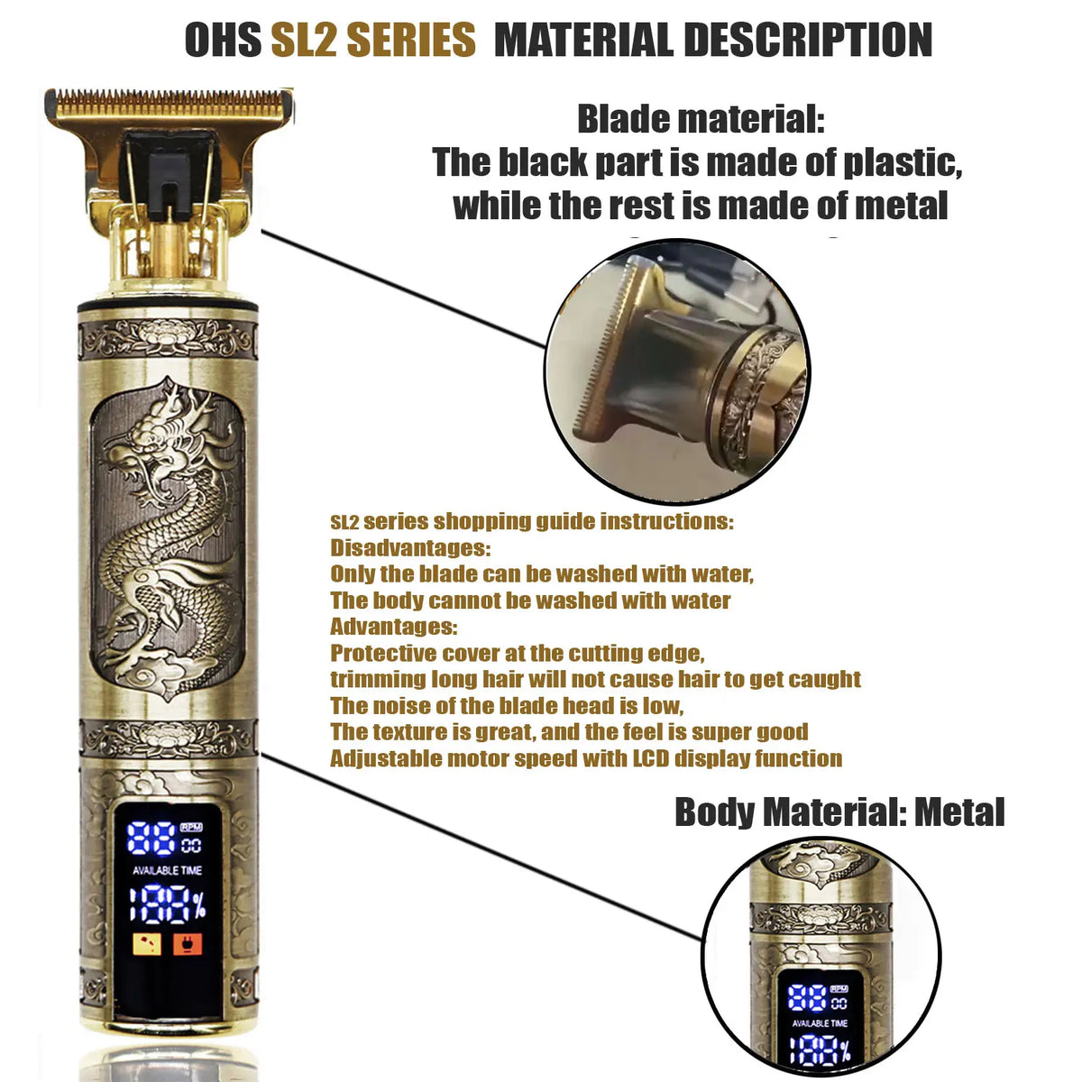 T9 Hair Clipper Repair Beard Shaving Body Hair Trimmer Electric Machine Men Haircut Machine 0mm Barber Shaver