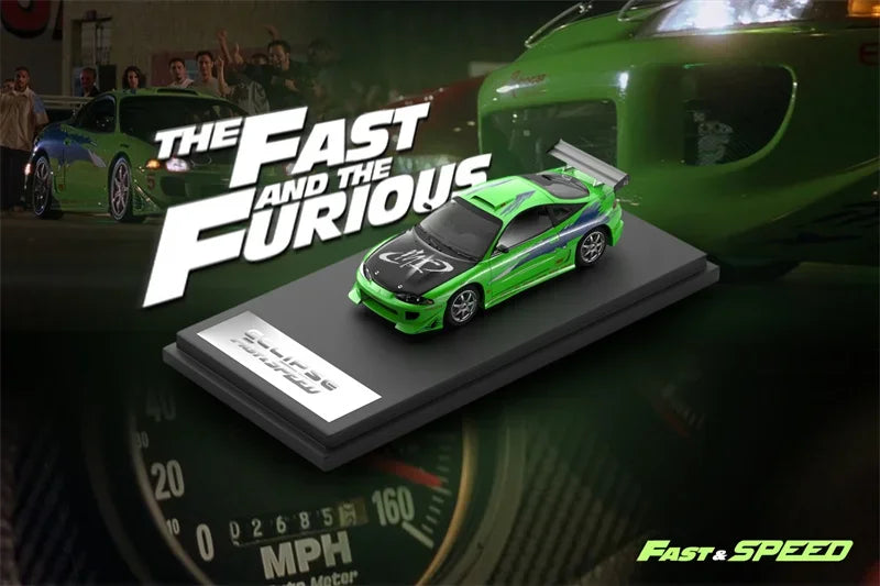 Fast Speed FS 1:64 Eclipse D30 Robocar FNF Green Die-Cast Car Model Collection Miniature
