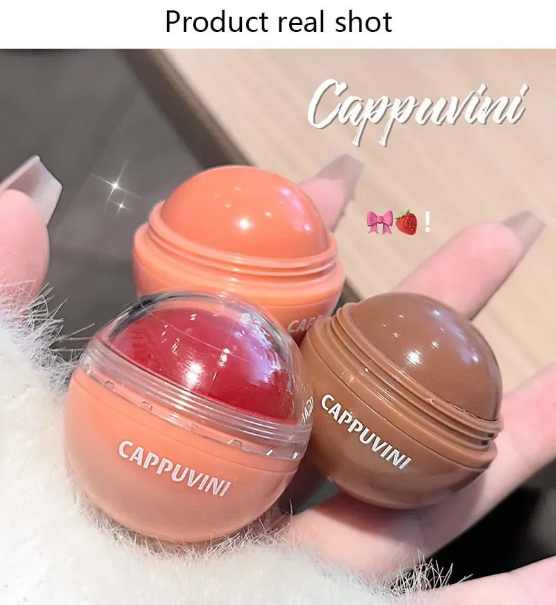 Cappuvini Juice Blush Ball Water Light Blusher Brightening Face Easy Color Multi-Use Blush Makeup Suitable for Lips and Cheeks