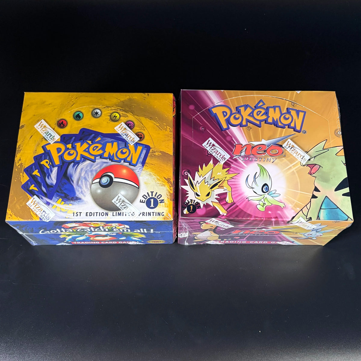 1999-2002 PTCG BOOSTER BOX Unopened Base Set(BS/Rocket(RO/Destiny(N4/Fossil(FO)/Jungle(JU Art Varia PKM Collection Proxy Card