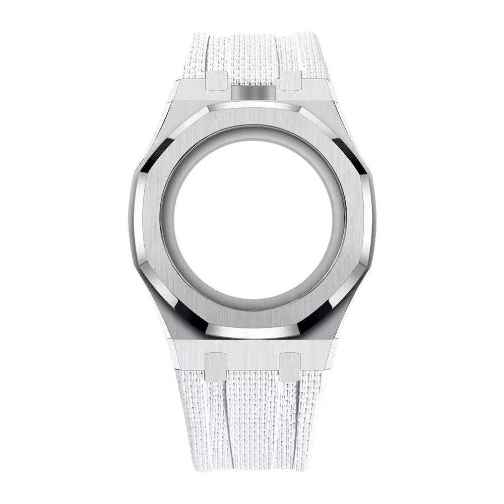 Luxury Stainless Steel Case+Stainless Steel Strap Modification kit Pocket Changer To Wristwatch For Royal POP