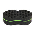Magic Barber Twists Hair Brush Afro Curl Wave Double Sided Sponge Multi-holes