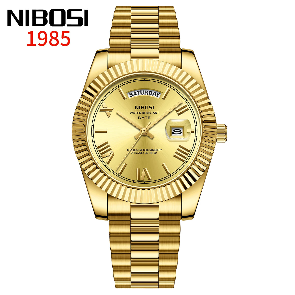 NIBOSI Fashion Quartz Men Watch Top Brand Luxury Wristwatch Day Date Miyota Watch Men Waterproof Steel Male Clock Reloj Hombre