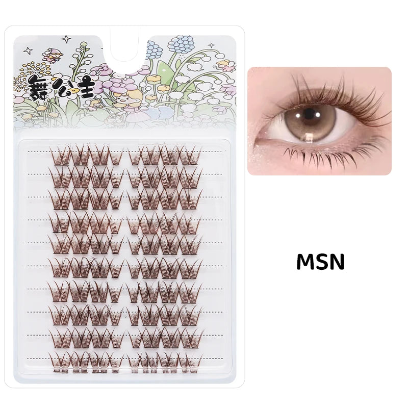 10 Rows Individual Lashes DIY at Home Lash Extension Cluster Wholesale Natural Makeup Eyelashes