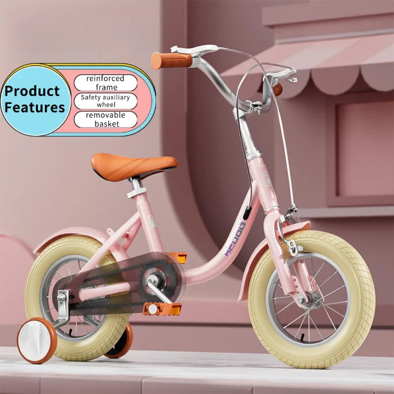 Children's bicycle with auxiliary wheels 12-14-16-18-20 inches