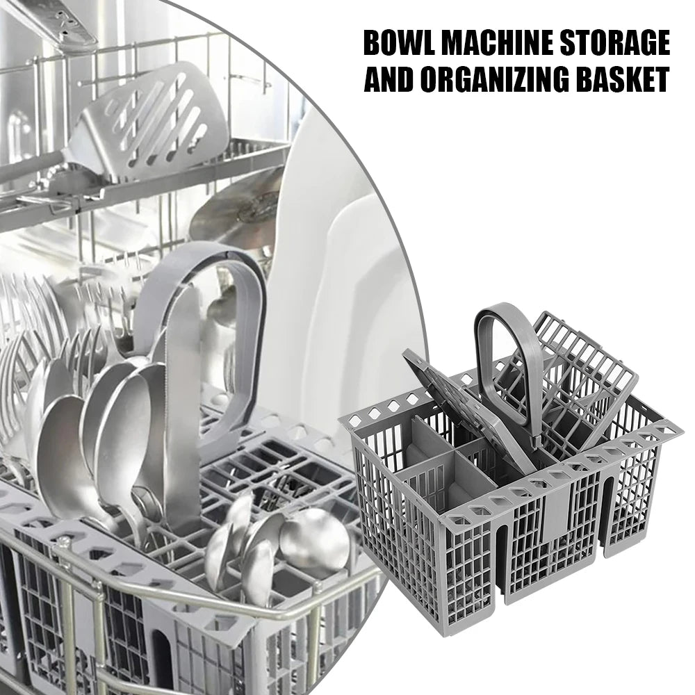 Detachable Dishwasher Cutlery Basket Portable Tableware Fork Spoon Cutlery Storage Kitchen Multifunctional Dishwashing Tools ﻿