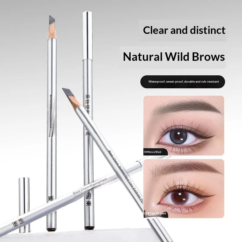 Ultra-Fine Micro Brow Pencil Waterproof Sweat-Resistant 3D Natural Shaping Hard Core Defined Hair-Like Strokes Eyebrow Makeup