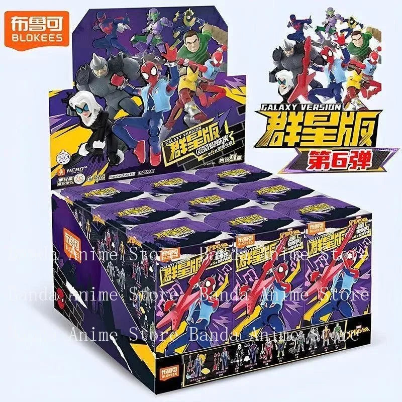 In Stock BLOKEES Marvel Comics Star Edition GV01 GV06 Spider-Man Scarlet Spider Shocker Splicing Toy Model Collection Gift