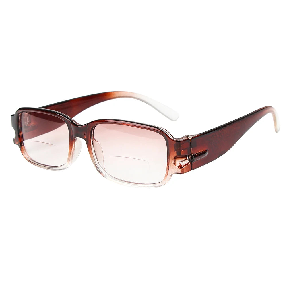 1PC Portable Near-far Dual-use Reading Glasses Sturdy Light Resin Frame Presbyopia Eyeglasses Fashion Unisex Read Eyewear