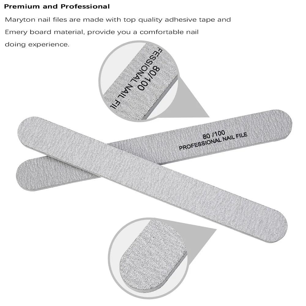 1000Pcs Big Size Nail Tools Nail Files for Nail Coarse File  Emery Board Manicure Nail Buffer
