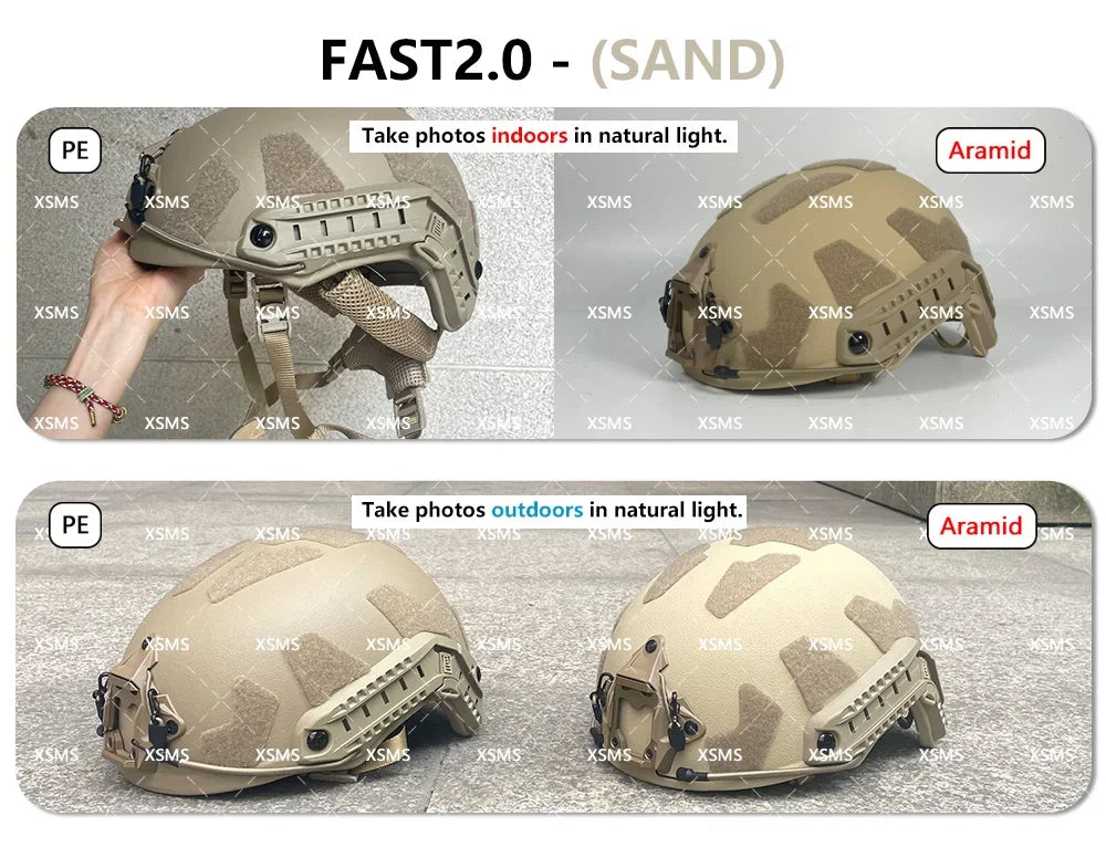Protective Helmet  -FAST - Aramid  - Whith Wendy