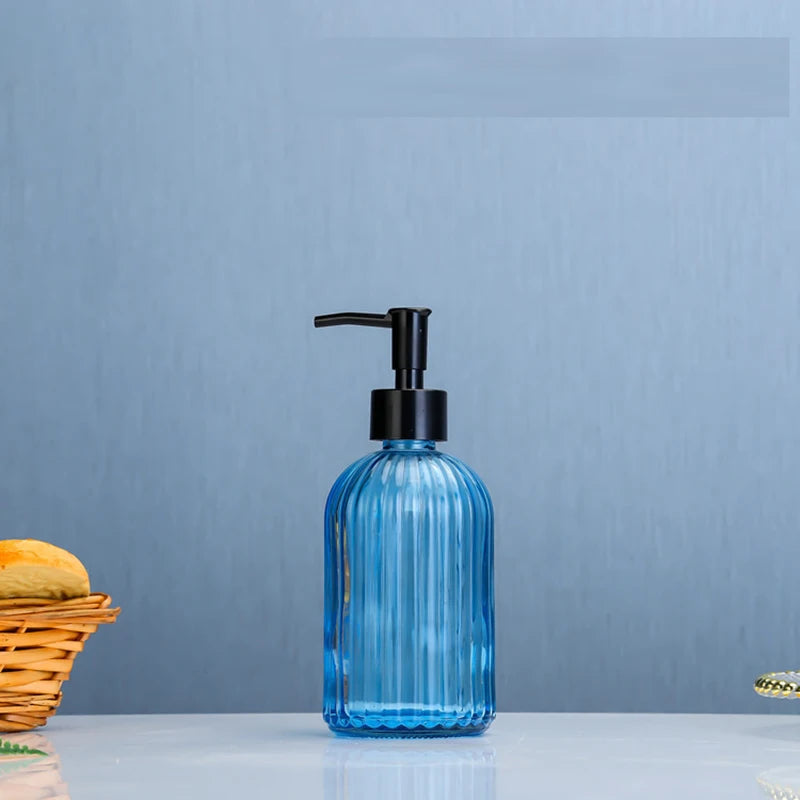 420ml Bathroom Empty Pump Bottle Modern Shower Gel Press Shampoo Dispensing Bottle Light Luxury Liquid Hand Soap Dispenser