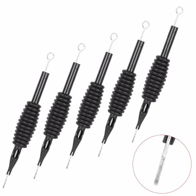 1pc Disposable Sterile Tattoo Nozzle Needle Tips 19MM Tube Grip 1/3/4/5/7/8/9/10/11/12/13/15 RL For Tattoo Gun Machine Supplies
