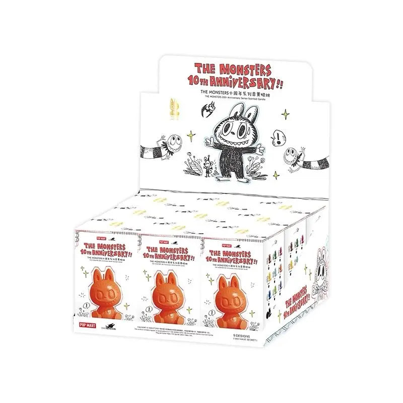 Genuine POP MART THE MONSTERS 10th Anniversary LABUBU Aromatherapy Candle Blind Box Gift