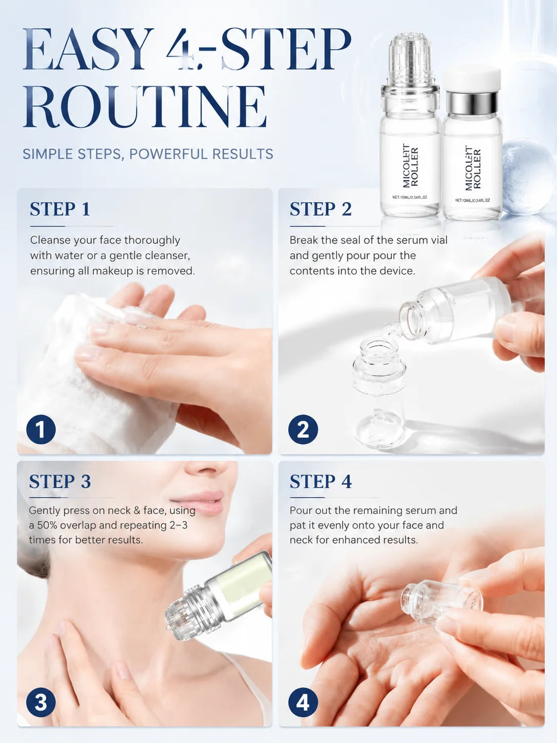 0.2MM Facial Care Set Home Skin Care Combo Suitable For Use In The Morning And Evening