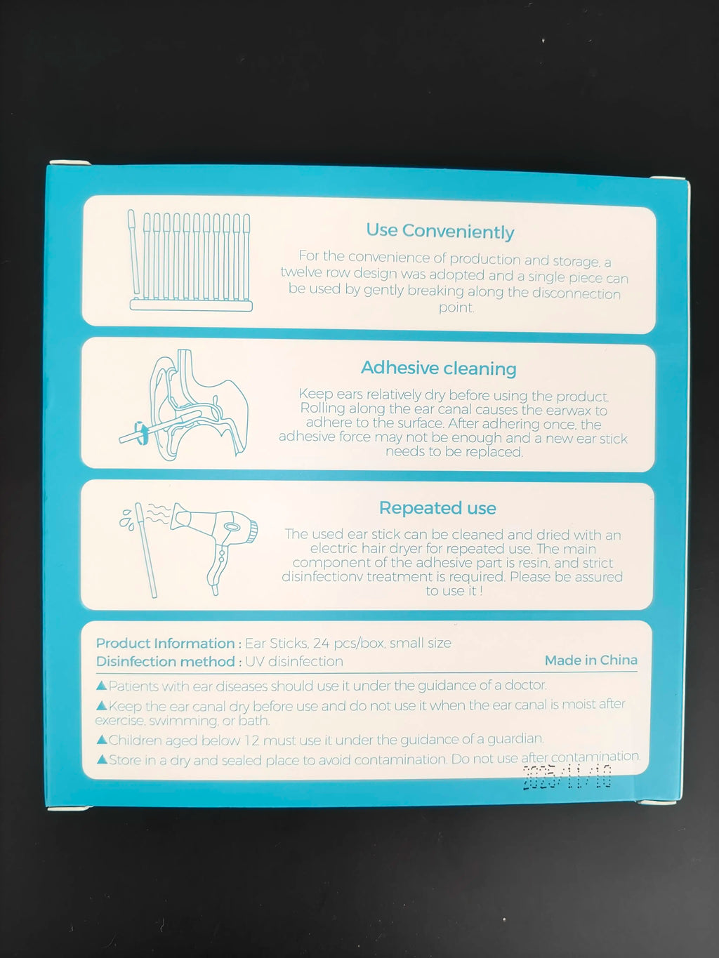 Sticky Earwax Remover Sticks – Reusable Ear Cleaning Tool, Suitable for Dry Ears, Gentle Adhesive Ear Cleaner