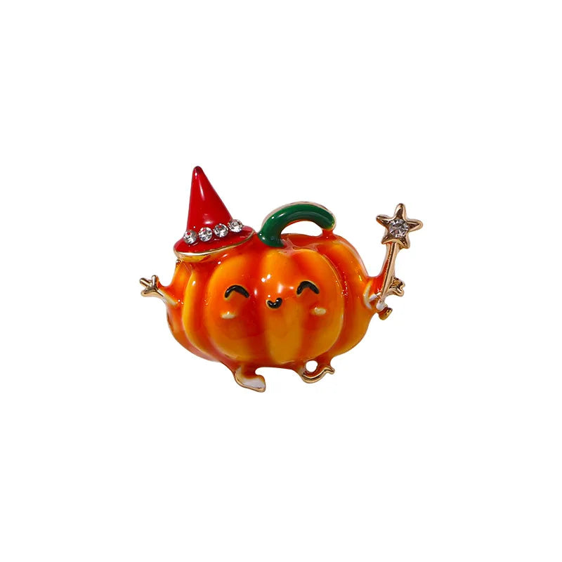 Christmas Brooch, Christmas Tree Wreath Bell Pumpkin Pin, Men's and Women's Accessories Holiday Gifts