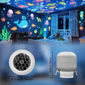 USB Plug-in Ambient Lamp, Decorative Lighting LED Starry Ocean Projector Light, Ocean Rotating Dynamic Projection Night Light,