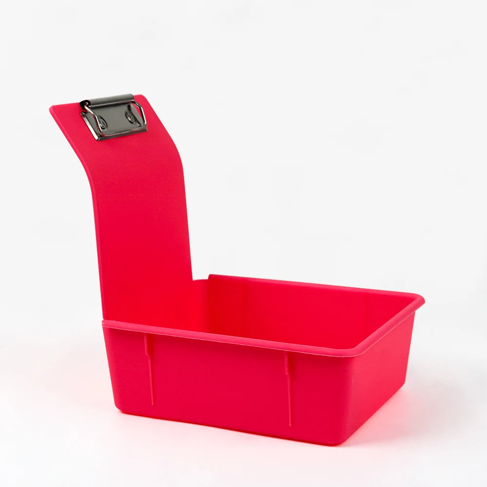10pcs Multicolor Dental Lab Work Pans Dentist Plastic Storage Sorting Box Organization Case with Clips