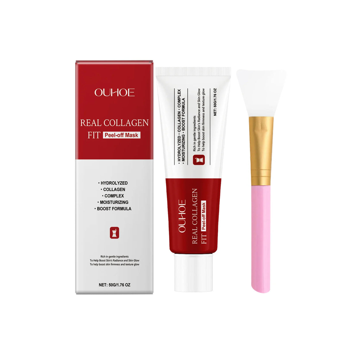 Collagen Peel off Mask Tighten Antioxidant Reduce Wrinkle Blackhead Soothe Exfoliate Moisturizing Lighten Facial Wrapping Cream