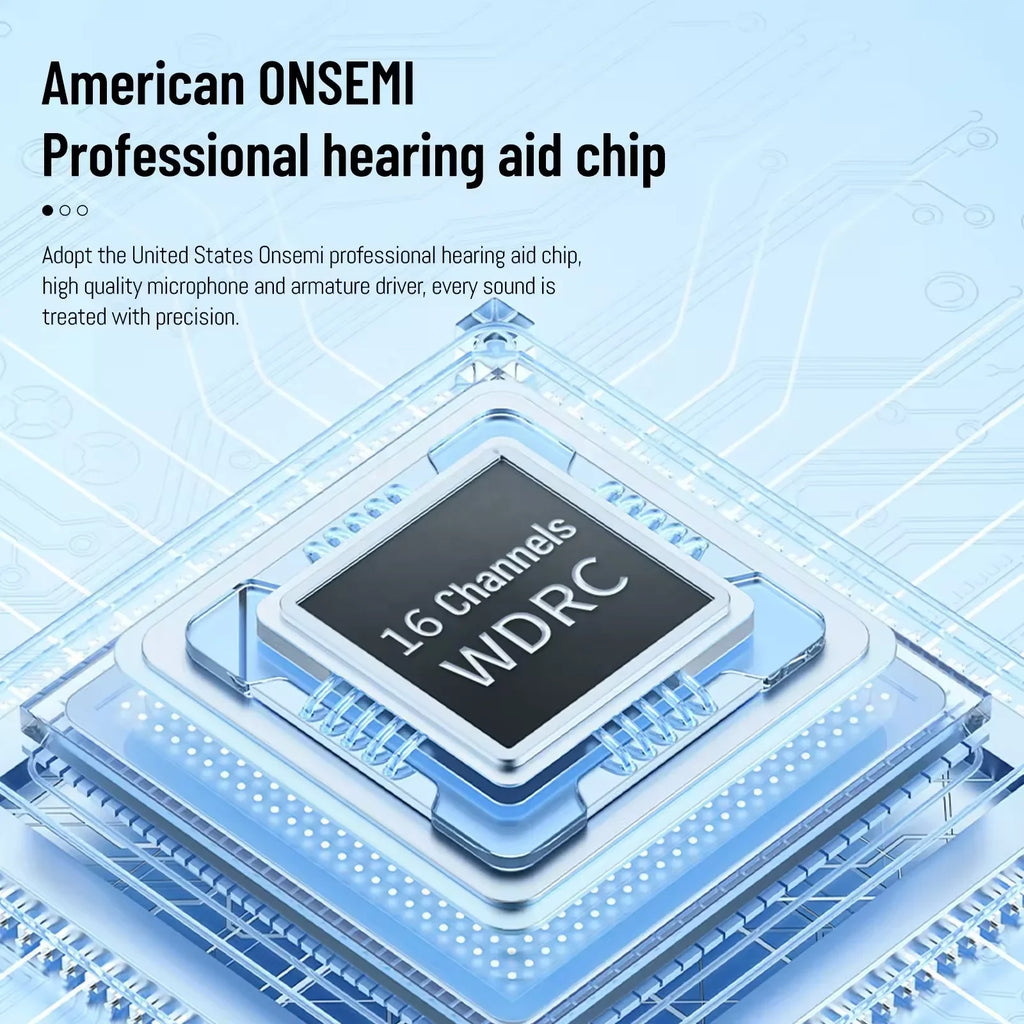 Newest 16 Channels Hearing Aid For Deafness Elderly Bluetooth Hearing Aids App Control Rechargeable Sound Amplifier Audifonos