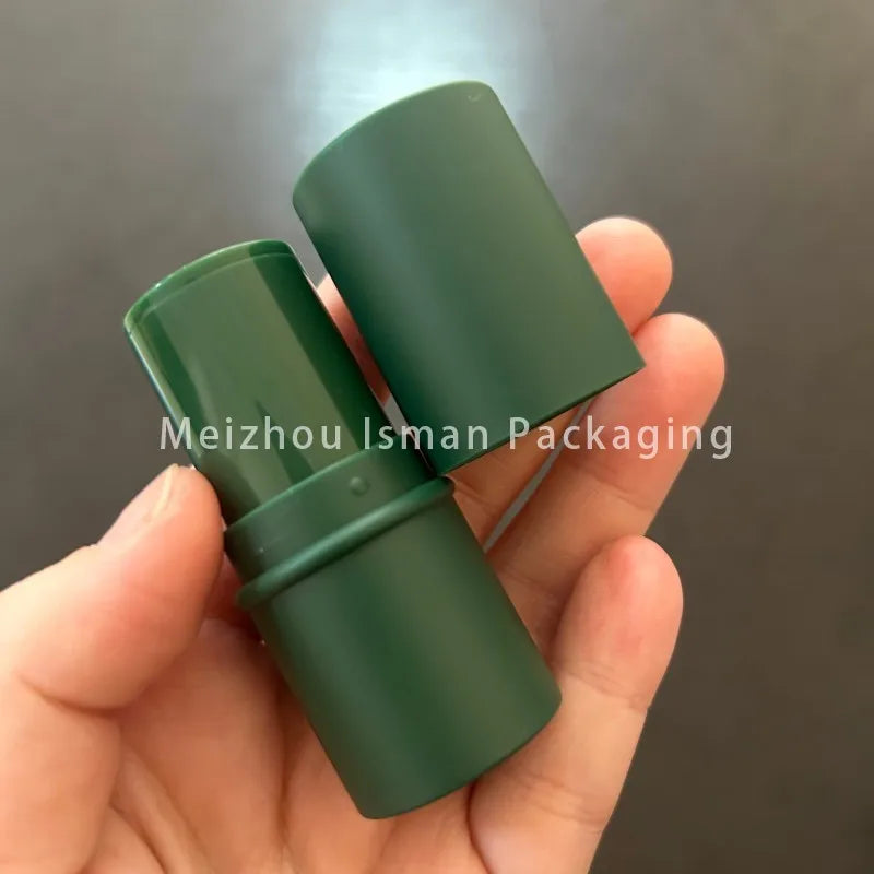 50Pcs Newest Refillable Fat 6g Matte Pink Cheek Lip Balm Packaging Foundation Stick Container Eyeshadow Concealer Stick Tubes
