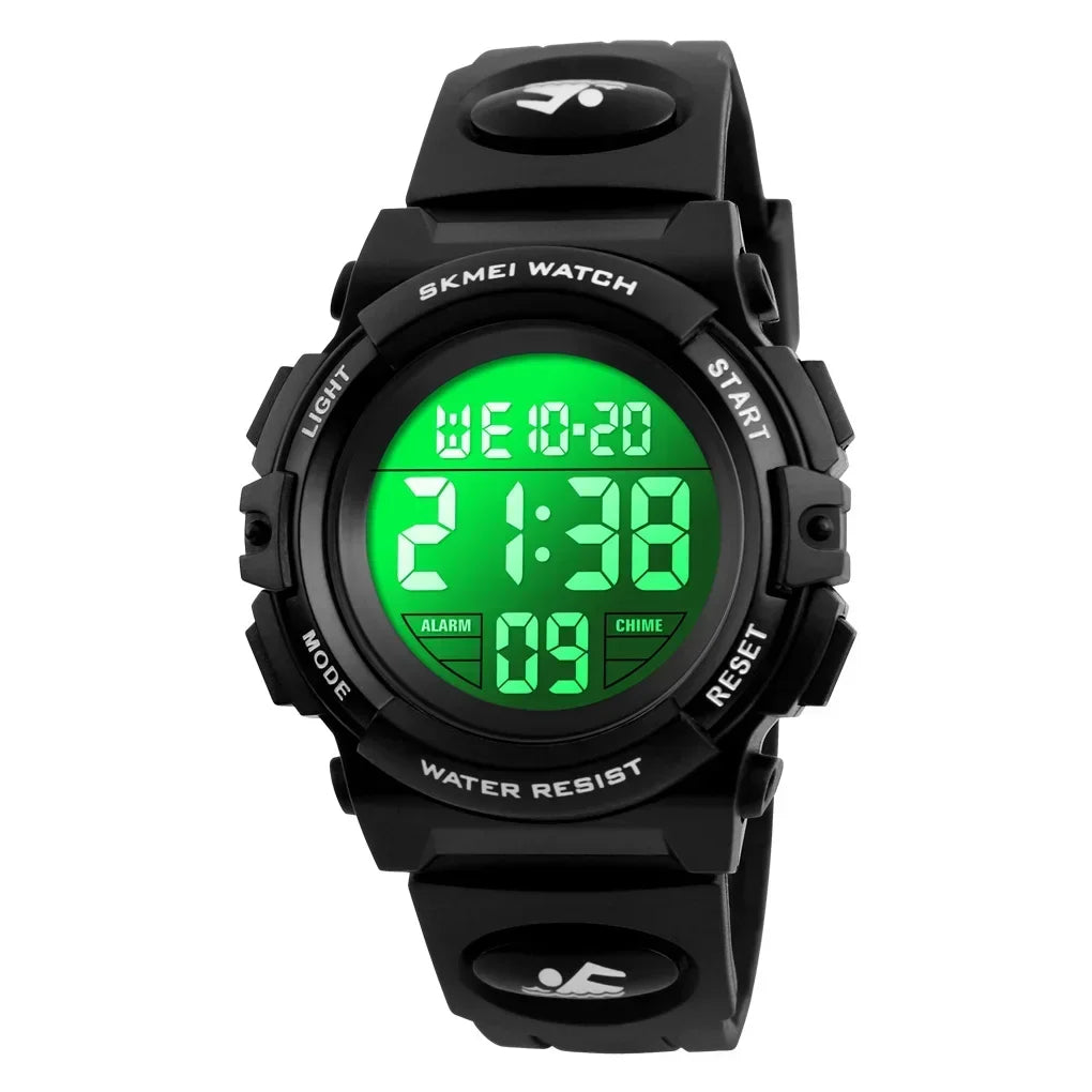 Skmei 1266 Timing Digital Children's Watch Boys and Girls' Alarm Clock 5Bar Waterproof Children's LED Watches 1258 1689 1999