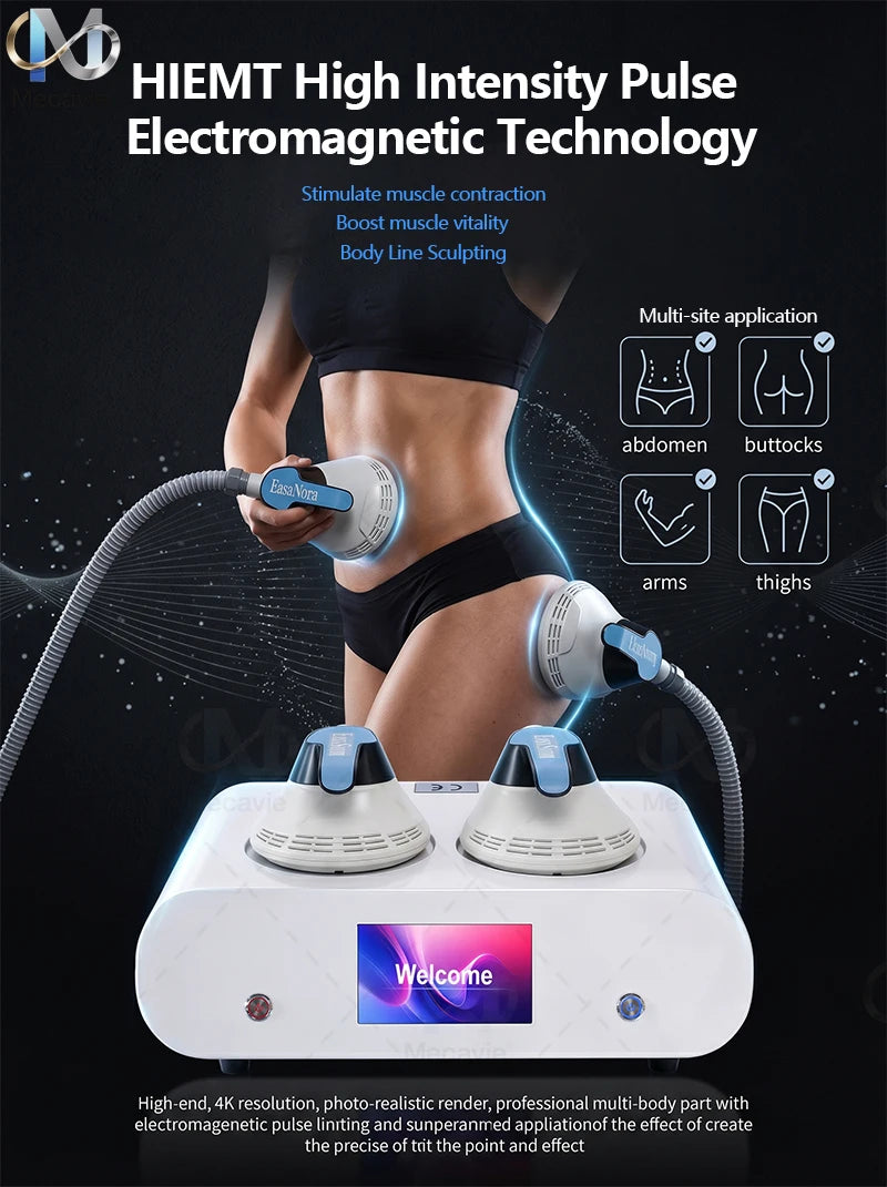 EMS Electromagnetic Hot Portable EMSnova Body Shaping Machine  Slimming Stimulation Fat Removal Muscle Building Portable Home