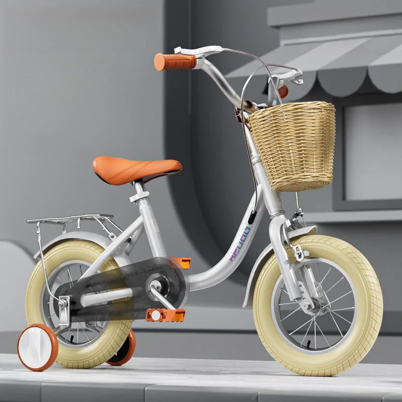 Children's bicycle with auxiliary wheels 12-14-16-18-20 inches