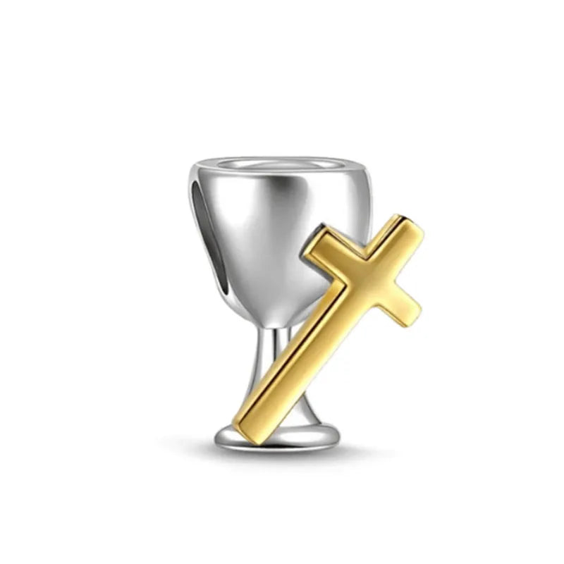 Hot Selling 925 Silver Cup,Coffee Cup,Beer,Bead Pendant Suitable European Original Bracelet DIY Accessories,Exquisite Jewelry ﻿