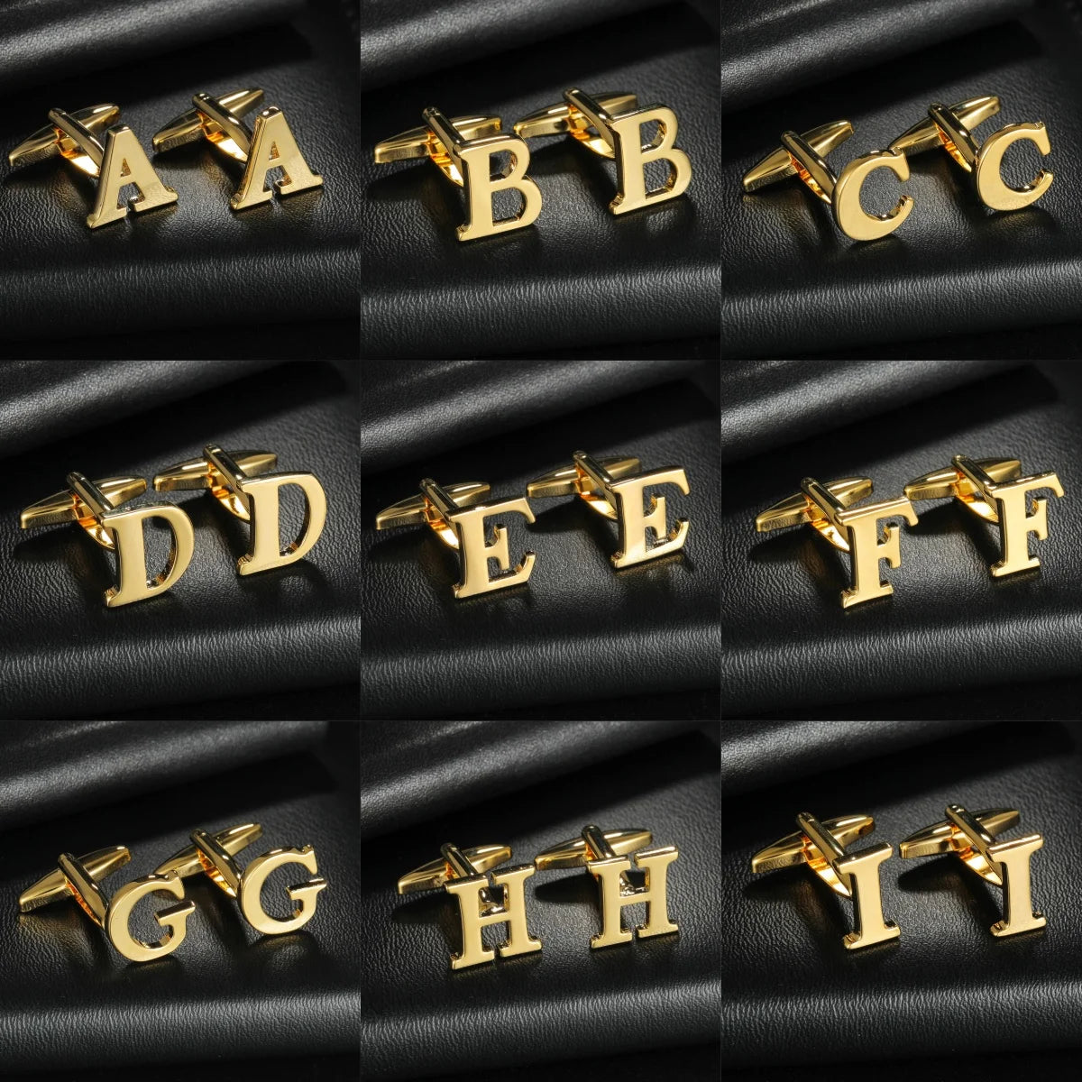 New High Quality Initial A-Z Cufflinks Alphabet Letter Copper Material Cuff Links For Business Mens Boys Tuxedo Shirts Gift