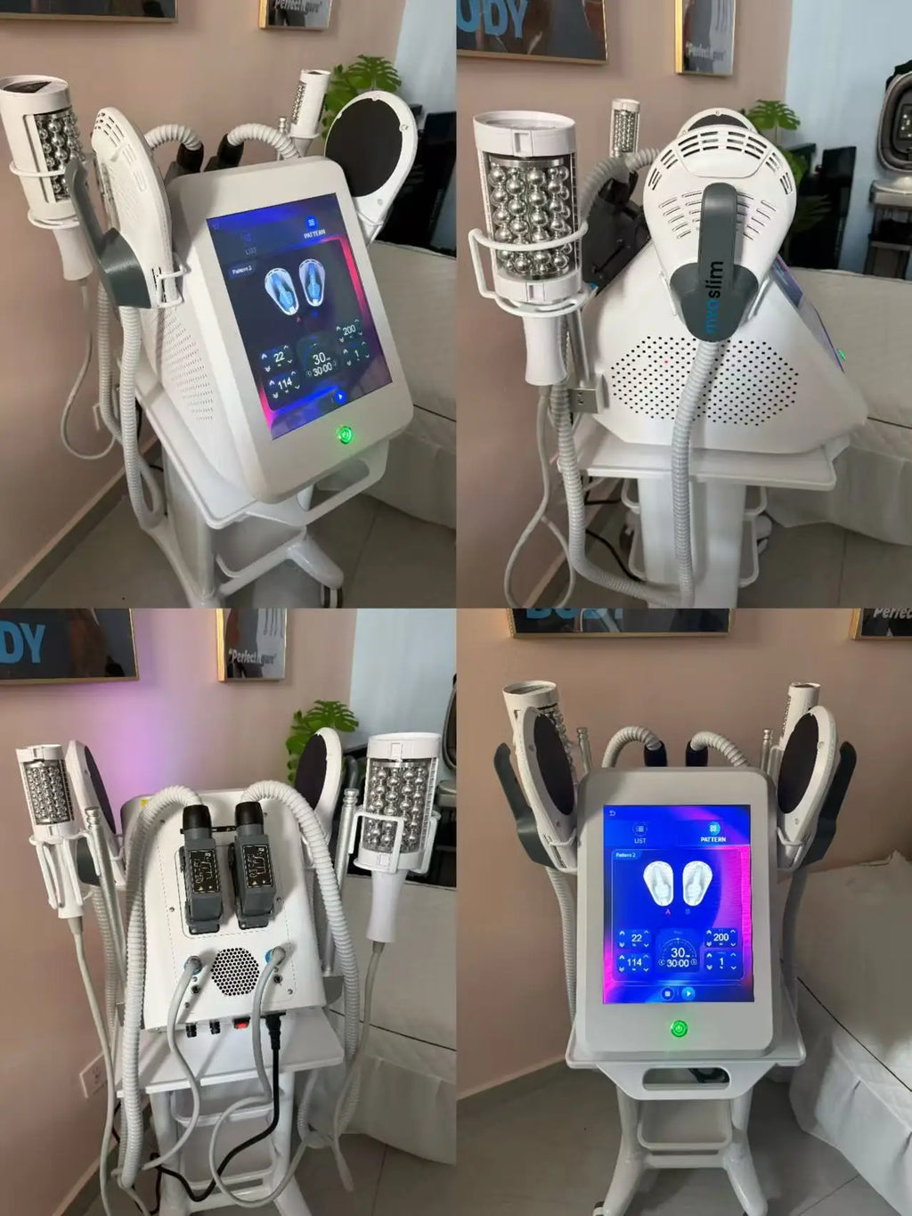 2 IN 1 200HZ EMS Roller Slimming Cellulite Reduction Inner Ball Roller 360 Degree Infrared Vacuum Roller Massage Beauty Machine