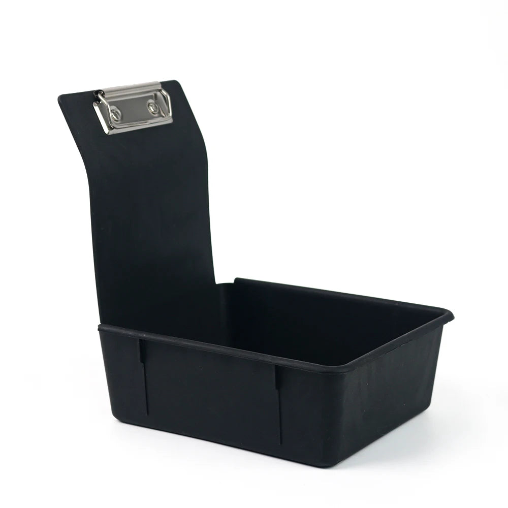 10pcs Multicolor Dental Lab Work Pans Dentist Plastic Storage Sorting Box Organization Case with Clips