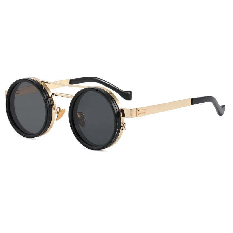 Polarized ND2 400 Adjustable Dimming Sunglasses UV Protection Metal Frame HD Lens for Mountaineering Cycling