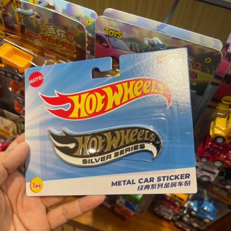 2026 Hot Wheels Co Branded Metal Car Stickers Classic Logo Series Car Model Decoration Collection