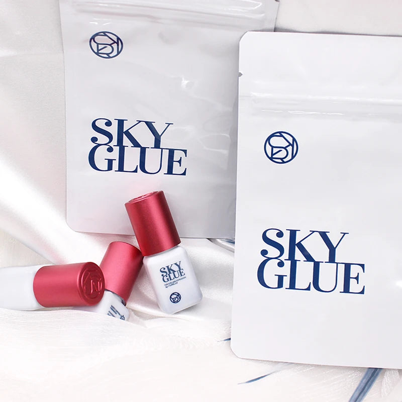 10 Bottles SKY S+ Glue Eyelash Extension 5ml Korea Original Black Red Cap False Lash Sky Adhesive Supplies Makeup Tools Colas