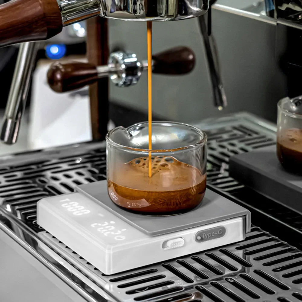 Youpin Kitchen Coffee Scale with Timer Rechargeable Digital Scale 0.1g High Precision 3 Modes Drip Espresso Scale Barista