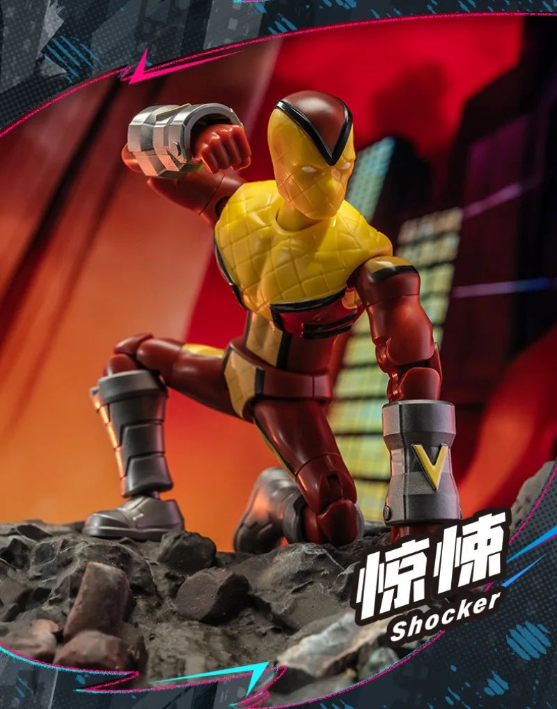 In Stock BLOKEES Marvel Comics Star Edition GV01 GV06 Spider-Man Scarlet Spider Shocker Splicing Toy Model Collection Gift