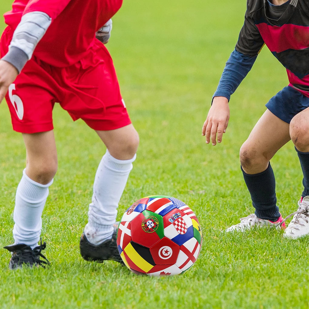 National Flag Colours Soccer Ball Suitable For Different Surfaces And Teamwork Innovative Foot Balls