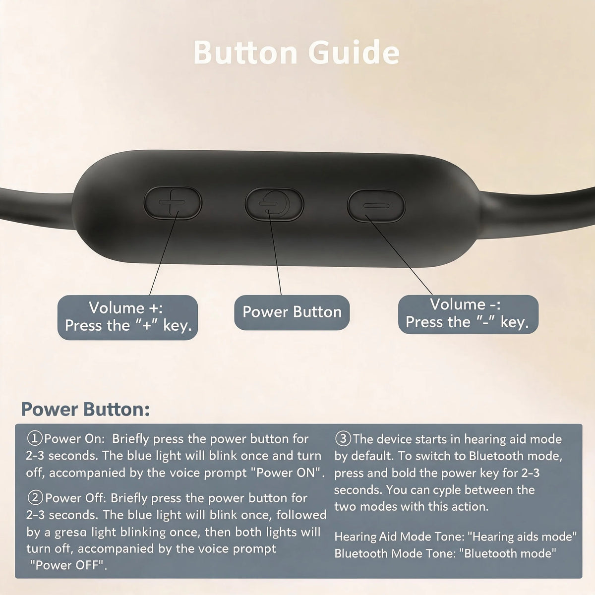 Open Ear Bone Conduction Hearing Aid Bluetooth Headphones for Deaf Multi Channel Rechargeable Hearing Aids