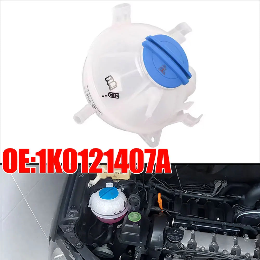 Car Coolant Reservoir Expansion Tank+Cap Accessories for VW Jetta MK5 Golf GTI MK6 Tiguan Passat CC Beetle Eos Audi A3 Q3 TT