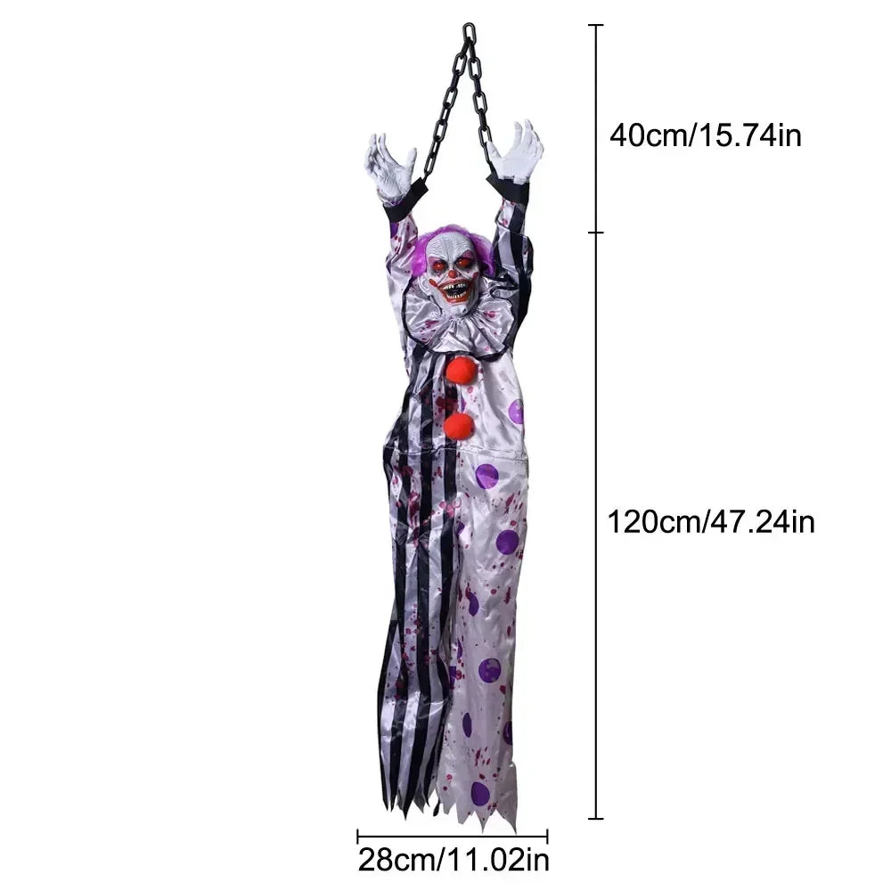 1PC Halloween Decoration Hanging Pumpkin Head Scream Sound Party Prop Haunted House Parties Home Decor Funny Electric Toys