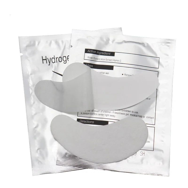 50/100/200 Pairs Eyelash Pad Gel Hydrogel Eye Patch Grafting Under Eye Paper Sticker Fox Wraps Eyelash Extension Makeup Tools
