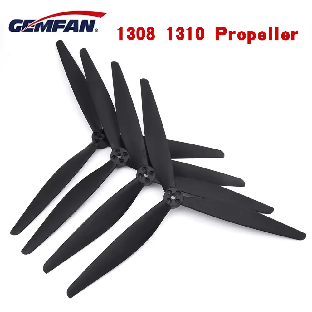 2 pairs Gemfan 1308 1310 13X8X3 13X10X3 3-Blades Durable Glass Fiber Nylon Propeller 13 Inch RC Long Range Drone FPV Drone