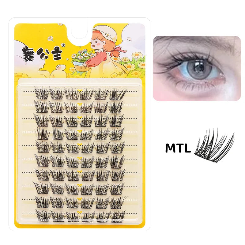 10 Rows Individual Lashes DIY at Home Lash Extension Cluster Wholesale Natural Makeup Eyelashes