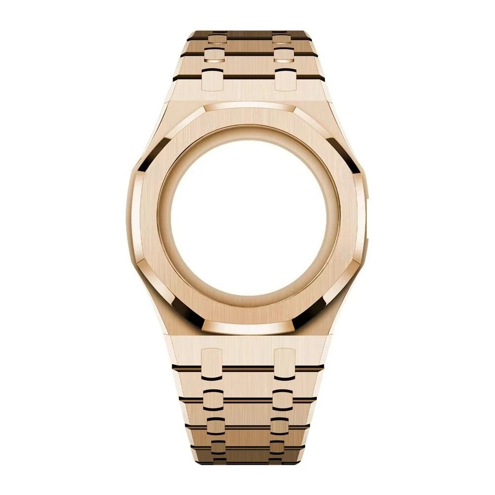 Luxury Stainless Steel Case+Stainless Steel Strap Modification kit Pocket Changer To Wristwatch For Royal POP