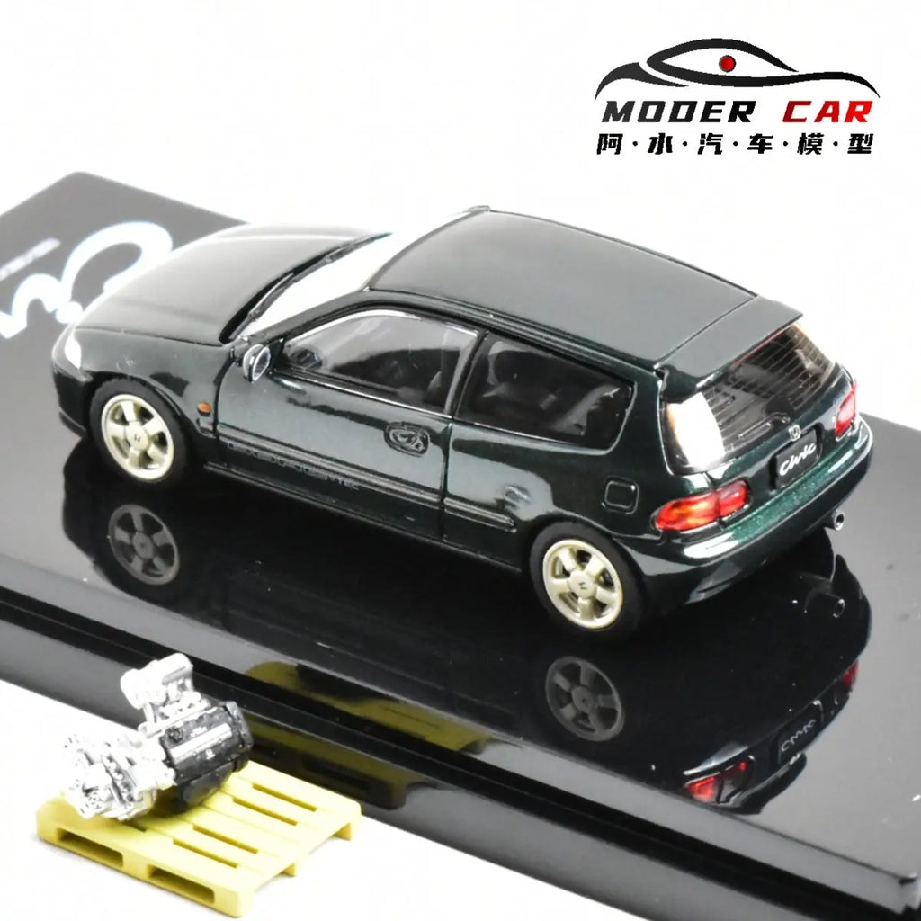 Hobby Japan 1:64 Miniature CIVIC EG6 SiR-S JDM Giftable Diecast Model Car