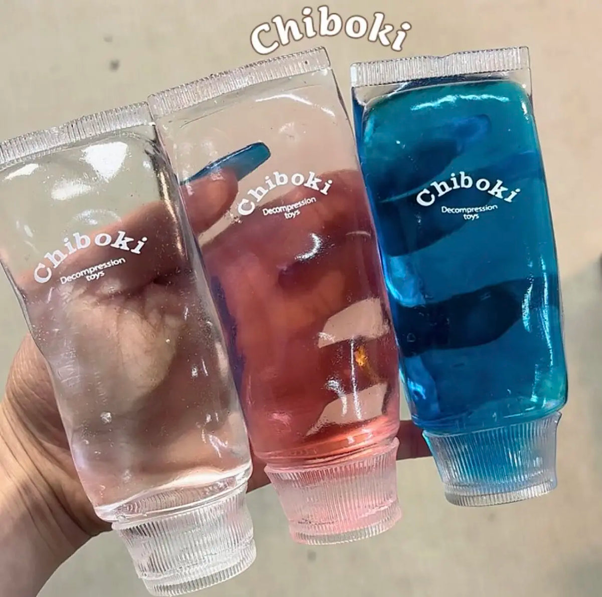 Chiboki Jam Toothpaste Shaped Squishy Decompression Toy Malleable No Rebound Vaseline Texture Squeeze Adult Stress Relief