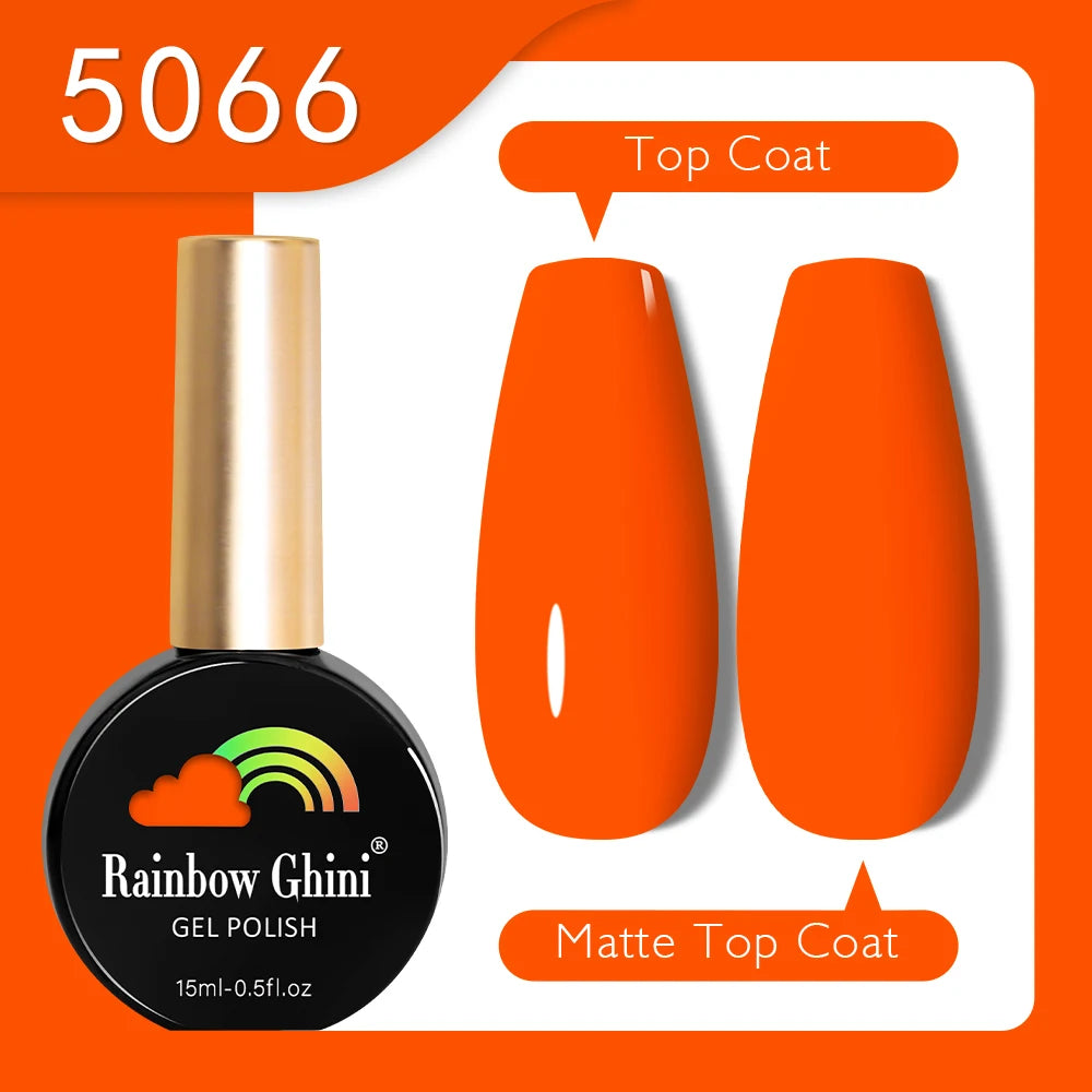 RG 15ML HEMA&TPO FREE Summer Series Fluorescent Gel Polish in Sporty Style Y2K Nail Polish Suitable for Parties Nail Art UV Gel