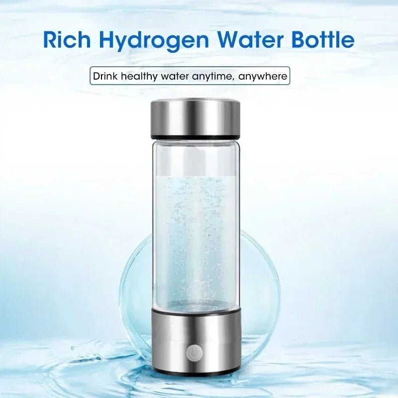 Hydrogen Rich Water Cup Portable 420ml Electric Hydrogen Water Generator Bottle Titanium Quality Filter Antioxidant Ionizer